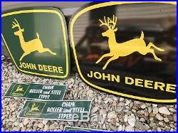 Antique Vintage Old Style John Deere Farm Signs