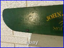 Antique Vintage Stenciled Logo John Deere wood advertising Equipment Sign C1937