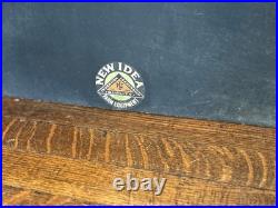 Antique Vtg New Idea Farm Equipment Farm Tractor Sign Price Board John Deere IH