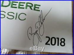 BRYSON DECHAMBEAU Autographed Signed JOHN DEERE CLASSIC EMBROIDERED PIN FLAG