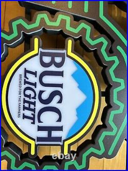 Big John Deere Busch Light Farm Tractor LED Beer Bar Neon Sign Dimmer