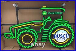 Brand New John Deere Busch Light Neon LED Beer Sign