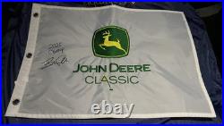 Brian Campbell Signed John Deere Classic Golf Flag 2025 Champion PGA Tour