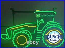 Busch Light Beer John Deere TRACTOR LED Sign'For The Farmers'? SHIPS FAST