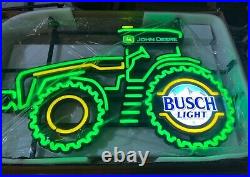 Busch Light Beer John Deere Tractor LED Sign For The Farmers