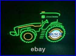 Busch Light Beer John Deere Tractor LED Sign For The Farmers
