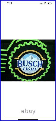 Busch Light Beer John Deere Tractor Led Bar Sign Man Cave New In Box