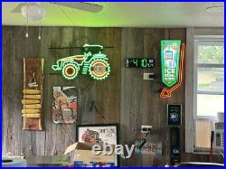 Busch Light John Deere Farm Tractor Beer Neon Sign Light Lamp 31