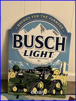 Busch light John Deere Metal Tin, Rare