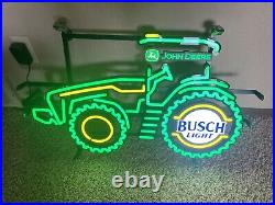 Busch light John Deere neon sign