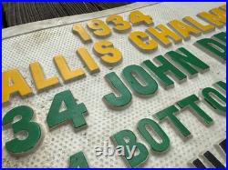 Car Show Sign Display Show Board Shocard 1934 John Deere Tractor Allis Chalmers