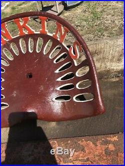 Cast Iron Tractor Seat Country Farm Implement Sign John Deere Jenkins Barn Wood