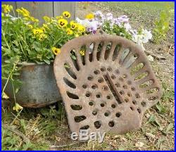 Cast Iron Tractor Seat Country Farm Implement Sign Planter Fits John Deere a33