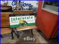 Caterpillar Interstate John Deere Sign Dealership Farm Tractor Gas Oil Barn