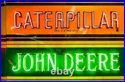Caterpillar / John Deere Neon Stylized Laser Cut Metal Sign (not real neon)