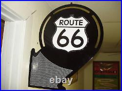 Classic Route 66 Nostalgic Advertising Arrow Sign