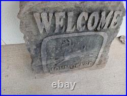 Concrete John Deere Welcome Sign