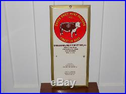 Cross Brothers Meat Packers Metal Calendar 1976