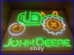 Custom 20x16 for John Deere tractor Neon Sign Real Glass Handmade Neon Signs