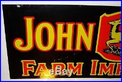 DC Vintage John Deere Farm Implements Sign, Veribrite Signs, Chicago, 36 x 12