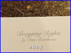 Dave Barnhouse Bragging Rights Signed Print 32 x 21 John Deere Farmall Themed