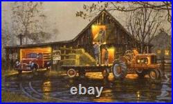 Dave Barnhouse Last Chore of the Day Canvas AP only 19 in edition Farming