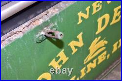 Dealer Advertising Sign Panel NEW JOHN DEERE MOLINE, ILL Embossed Original