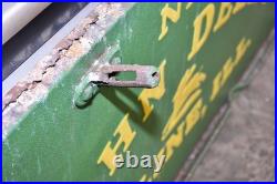 Dealer Advertising Sign Panel NEW JOHN DEERE MOLINE, ILL Embossed Original
