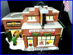 Department 56 Buck's County John Deere Abner's Implement Company Lighted