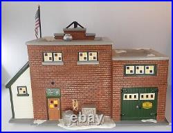 Department 56 Snow Village John Deere Abners Implement Company and Original Box