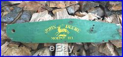 Depression era John Deere Wood Sickle Mower board with Logo 32 x 7 Wall Sign