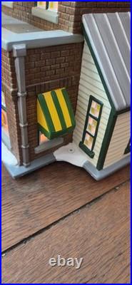 Dept 56 Abner's Implement John Deere #5655052 Vintage Snow Village Sign Lights