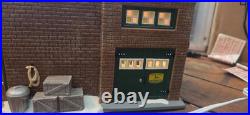 Dept 56 Abner's Implement John Deere #5655052 Vintage Snow Village Sign Lights