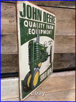 Desperate Enterprises, John Deere, Quality Farm Equipment, Sold Here, Tin Sign