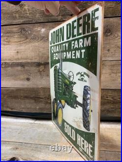 Desperate Enterprises, John Deere, Quality Farm Equipment, Sold Here, Tin Sign