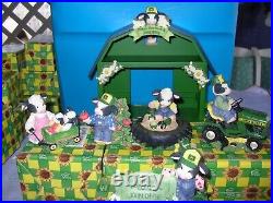 Enesco Mary's Moo Moos, John Deere Signage Series 1999 B/N/I/B RARE LAST SET Enesco Mary's Moo Moos, John Deere Signage Series 1999 B/N/I/B RARE LAST SET