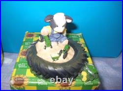 Enesco Mary's Moo Moos, John Deere Signage Series 1999 B/N/I/B RARE LAST SET Enesco Mary's Moo Moos, John Deere Signage Series 1999 B/N/I/B RARE LAST SET