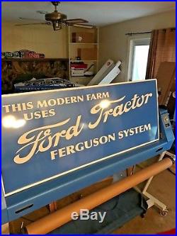 FORD TRACTOR SIGN Ferguson System VINTAGE LOOK JUMBO 59x24 JOHN DEERE OLIVER IH