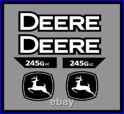 Fits John Deere 245G LC Decal Kit Excavator John Deere Excavator Decal Kit Set