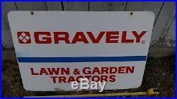 GRAVELY Dealership Sign2 SIDEDHANGING Lawn & Garden TractorLARGE