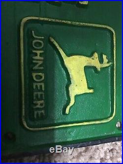 Genuine JOHN DEERE Equipment, Parts & Service Cast Iron Sign