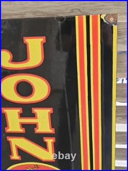 Giant Vintage John Deere Porcelain Sign Quality Farm Tractor Equipment 48 X 18