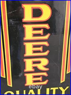 Giant Vintage John Deere Porcelain Sign Quality Farm Tractor Equipment 48 X 18