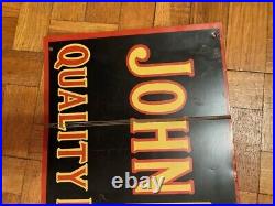 Good Antique, Vintage Tin John Deere Sign, 26 long