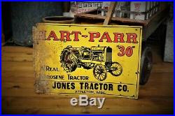 Hart Parr Appleton Wisconsin model 30 Jones Tractor Oil Sign Farm John Deere