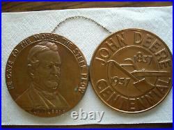 JD John Deere Vintage 1837-1937 Centennial Copper Coin Advertising Sign
