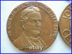 JD John Deere Vintage 1837-1937 Centennial Copper Coin Advertising Sign