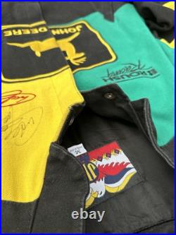 JH Design John Deere Motorsports Nascar Jacket Signed by Chad Little & Pit Crew JH Design John Deere Motorsports Nascar Jacket Signed by Chad Little & Pit Crew