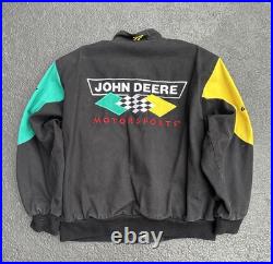 JH Design John Deere Motorsports Nascar Jacket Signed by Chad Little & Pit Crew JH Design John Deere Motorsports Nascar Jacket Signed by Chad Little & Pit Crew