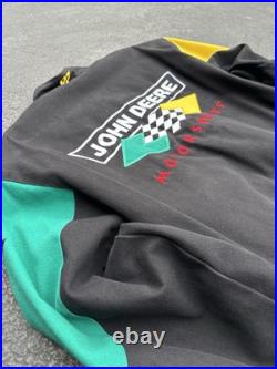 JH Design John Deere Motorsports Nascar Jacket Signed by Chad Little & Pit Crew JH Design John Deere Motorsports Nascar Jacket Signed by Chad Little & Pit Crew